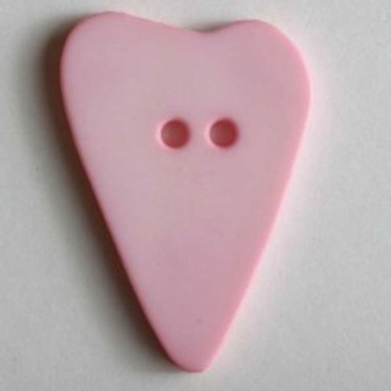 Barneknapp hjerte rosa