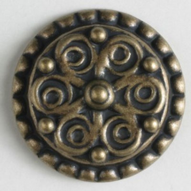 Metallknapp, 19mm messing